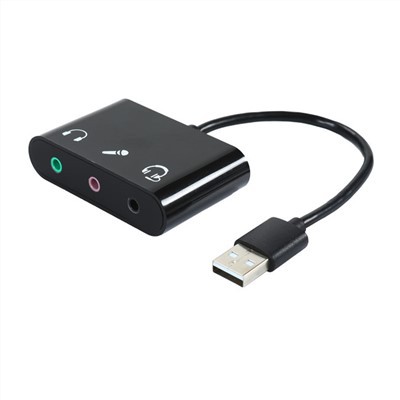 3 i 1 USB lydkort stereolydkonverteringskabel