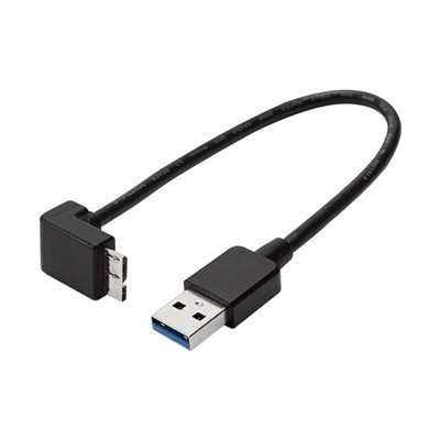 Vinklet USB 3.0 Type A Hanne Til Micro B-kabel