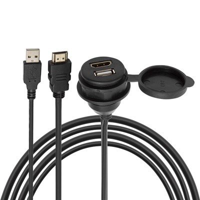 Stereo HDMI og USB-portforlenger vanntett kabel