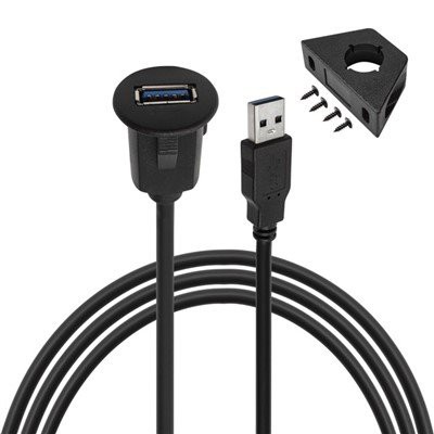 USB 3.0 hann-til-hun-innfelt kabel