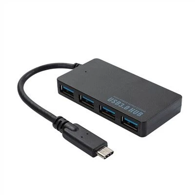 USB C til 4 porter USB 3.0 Hub og DC-port