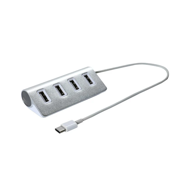 Type C til 4-porter USB 2.0 HUB